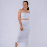 Kleio Ribbed Long Skirt - Image 2