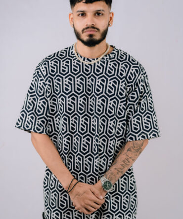 Ares Oversize T-Shirt - Ebony Ocean