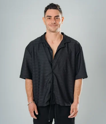 Adonis Oversize Crop Shirt – Raven